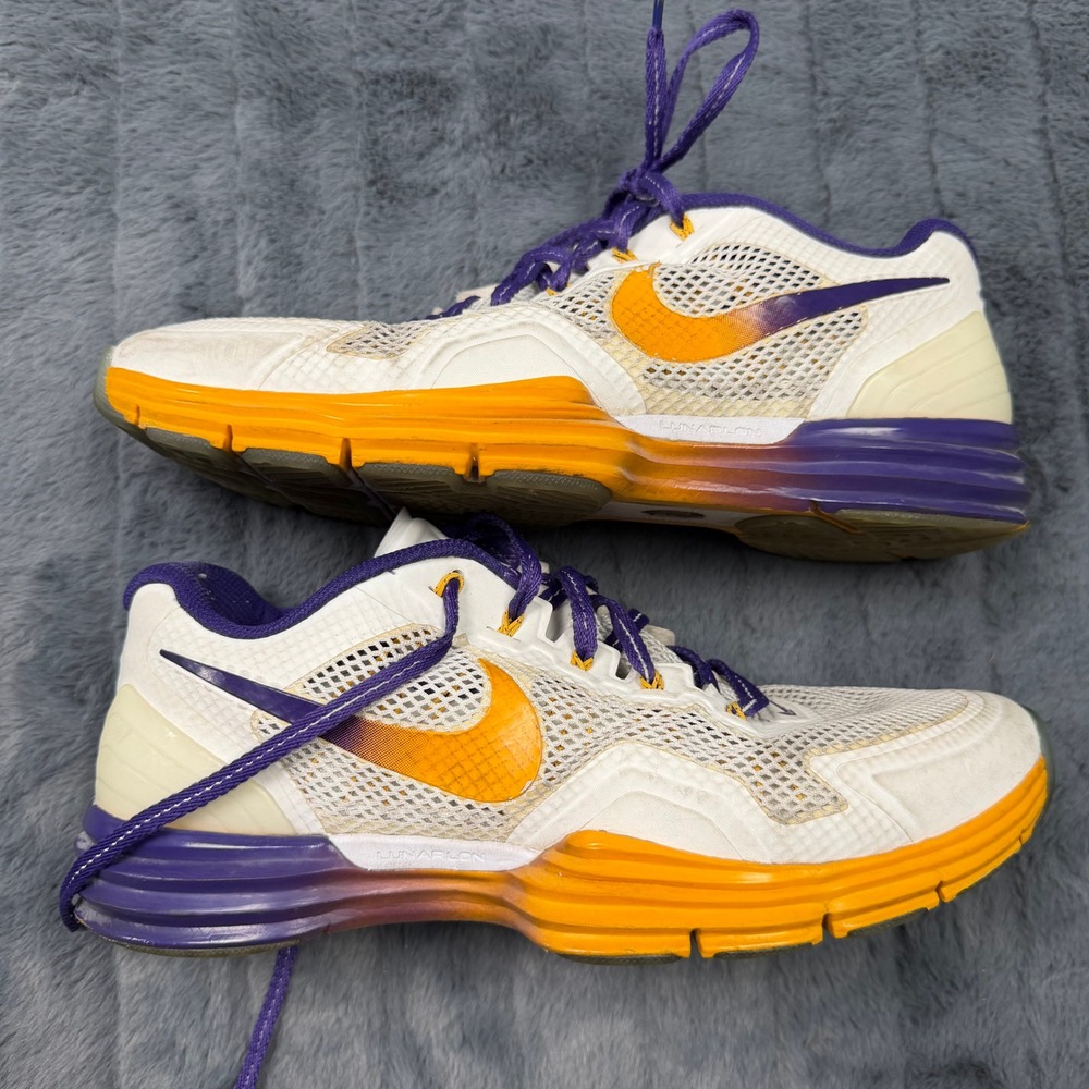 Nike Lunar TR1 Rivalry LSU Tigers White Gold Purple 574130-175 Mens 10.5 Sample